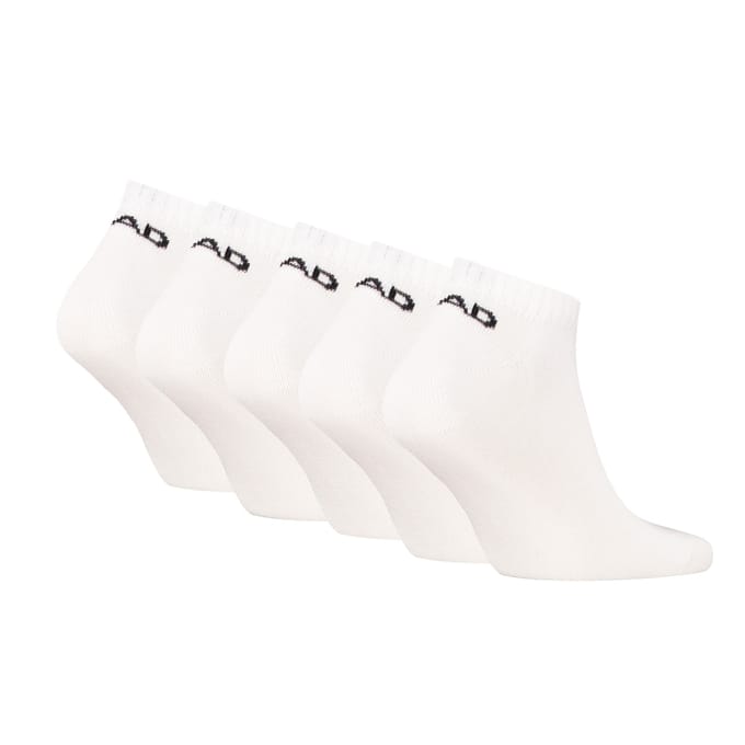 HEAD unisex 5P sneakersokken elements wit