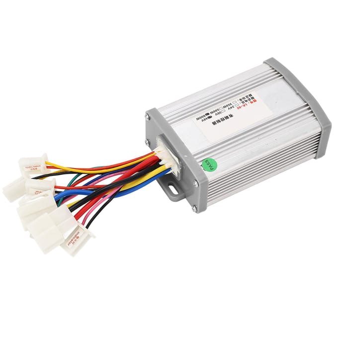 48V 800W Snelheidsmotorcontroller en Gaspedaal met Sleutelslot voor Elektrische Fiets Scooter white