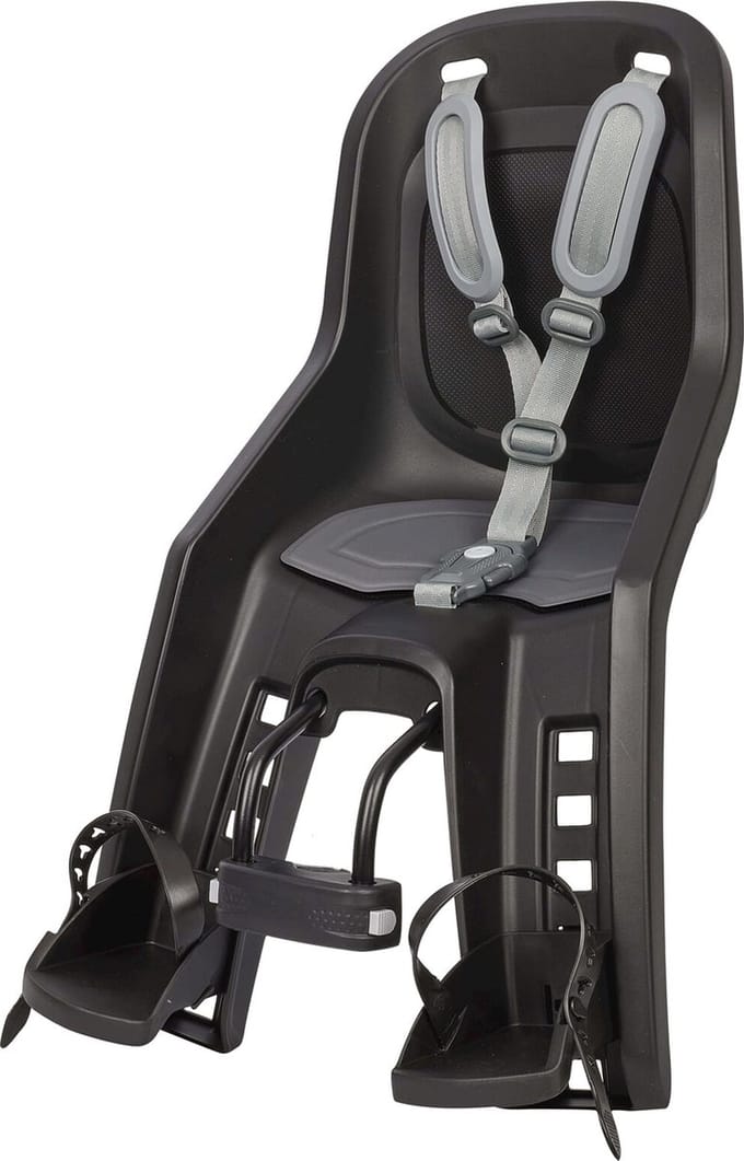 Polisport Bubbly Mini Plus Kinderzitje - Zwart/Donkergrijs