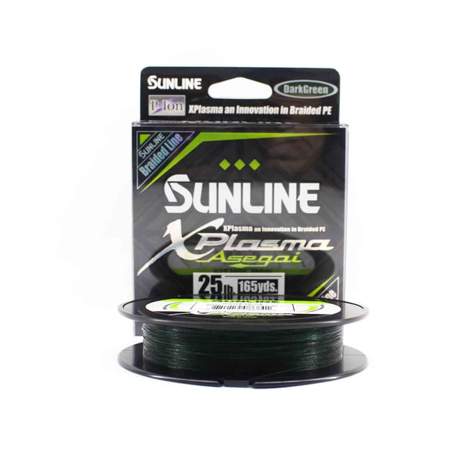Sunline PE Line Asegai Xplasma 165yds PE 2.5 25lb Vert Foncé (6841) vert foncé