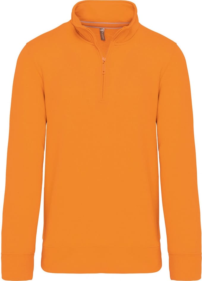 Kariban Sweater met ritshals K487 - orange - XL