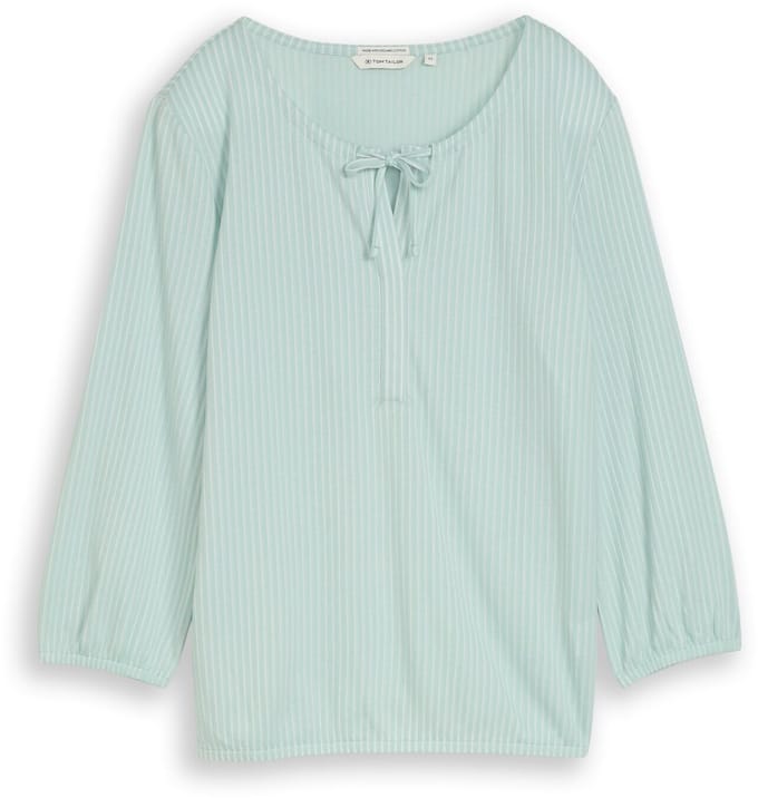 Tom Tailor - Blouse met streepjesmotief - Maat XS - blue haze stripe