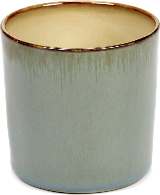 Serax Terres de Rêves Beker - Ø7,5 x H7,5 - Smokey Blue / Misty Grey - 8 stuks