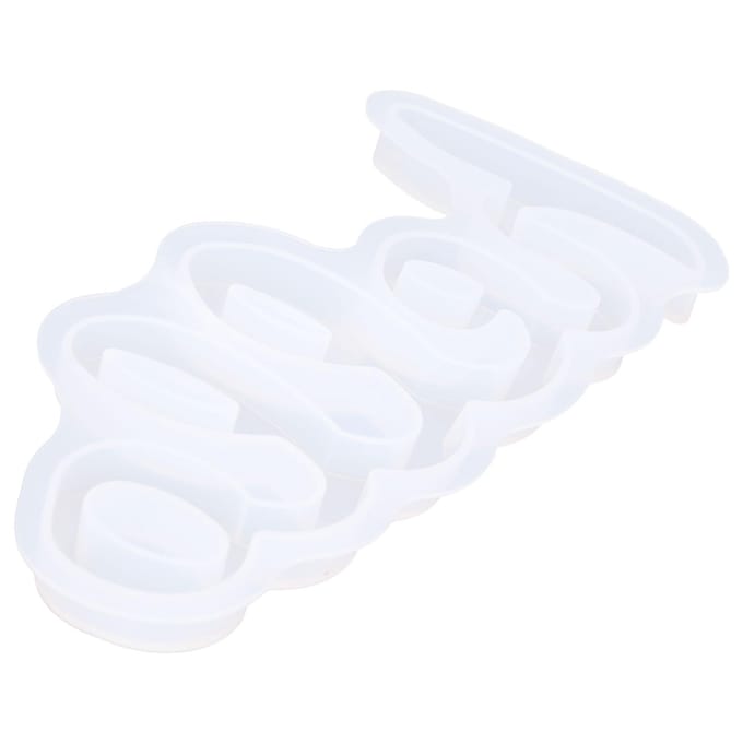 Siliconen Mal DIY Engels Woord Letter Kristal Epoxy Spiegel Siliconen Mal Decoratie white
