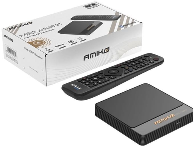 Amiko Mira X HIS-5200 Bluetooth Linux Pure 4K Mediastreamer