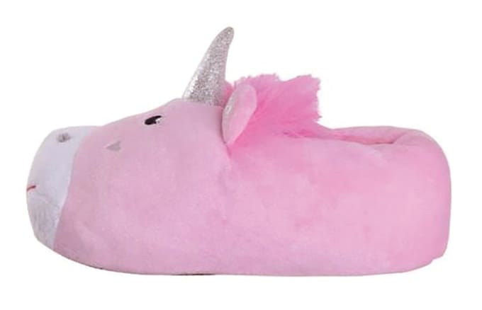 Roze eenhoorn pluche pantoffels voor kinderen - Roze