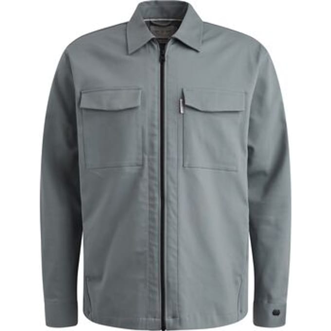 Sweaters Cast Iron Tech Overshirt met rits Stormy Blauw