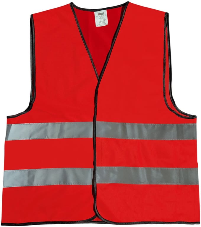 Mexxo Veiligheidshesje rood - 100% polyester - one size - reflecterend