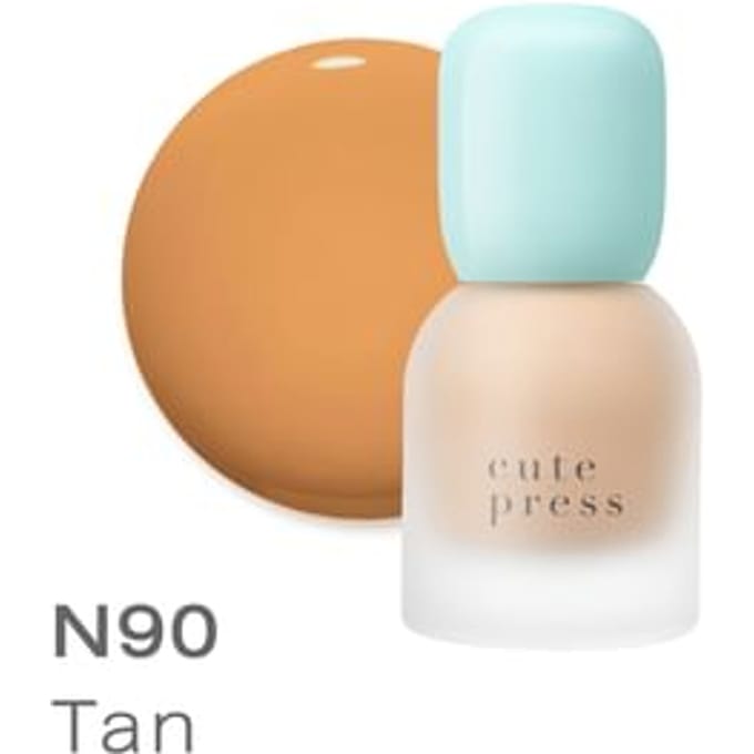 Cute Press - Hybrid Brightening Foundation SPF 50 PA++++ N90 Tan
