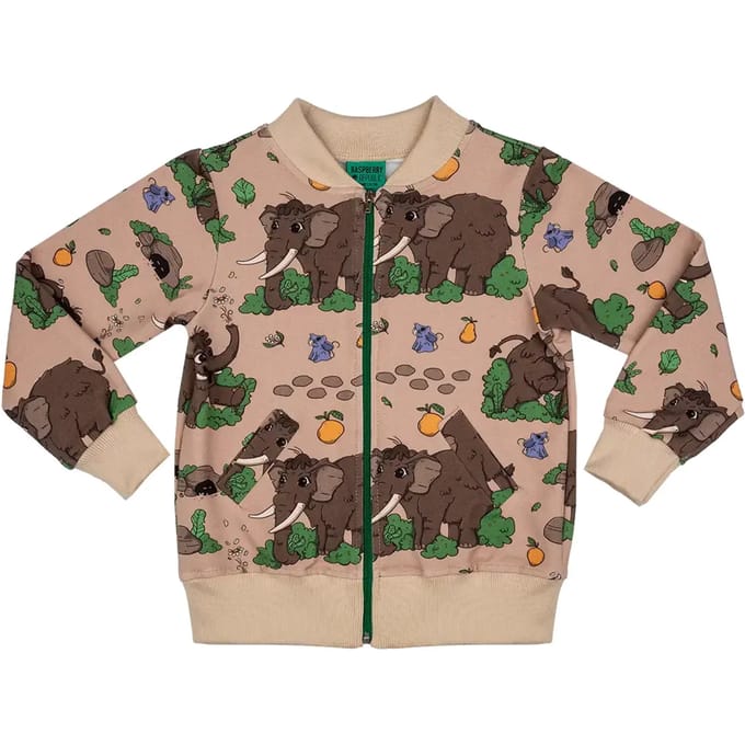 Rits sweatshirt voor kinderen Raspberry Republic Wooly Mammoth