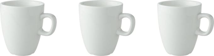 Palmer - Beker - Robusta - 15 cl - Gebroken wit - Porselein - Koffiekopjes - Mok - 3 stuks