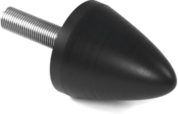 Rubbermagazijn - Parabool demper - Type KP/D - 20x24mm - M6 - Set 10 stuks