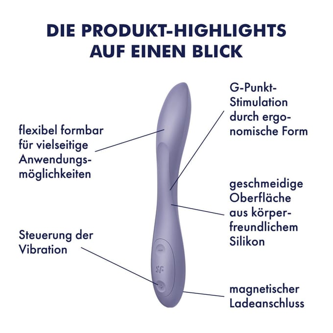 Satisfyer 'G-Spot Flex 2', 23 cm, g-spot-vibrator, flexibel, 2 motoren