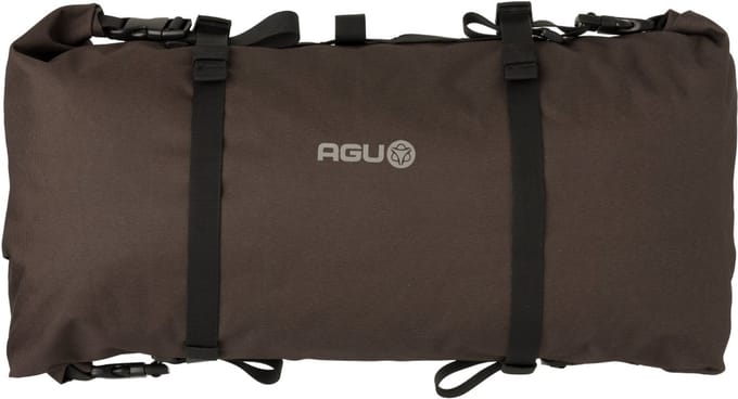 AGU Venture - Stuurtas - Fiets tas - 17L - Bruin - Waterafstotend - Roll-top sluiting - 3M Reflectie - Gerecycled polyester