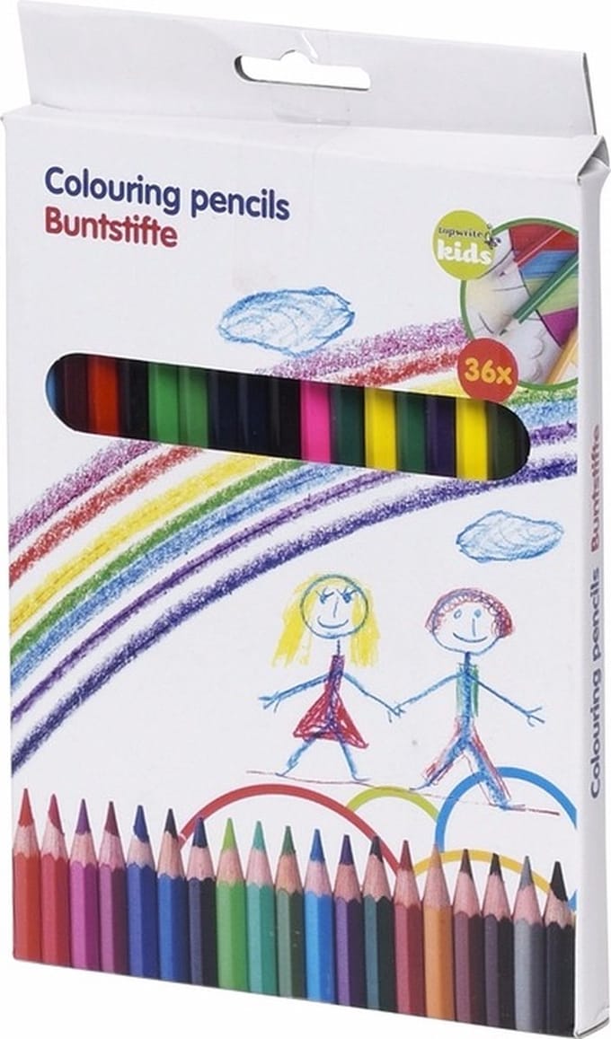 Kleurpotloden - 36x stuks - gekleurd - potloden - voor kinderen