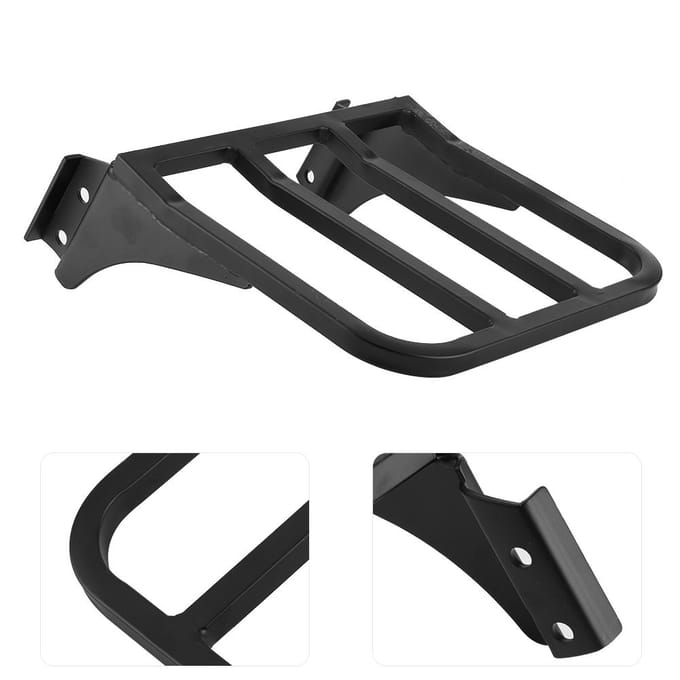 Motor Sissy Bar Rugleuning Bagagerek Achterdrager Geschikt voor XLFLST FLSTCFLSTSC gray