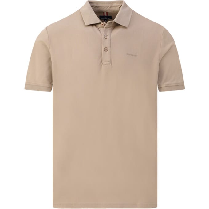 State of Art Poloshirt Piqué Beige - Maat L - Heren