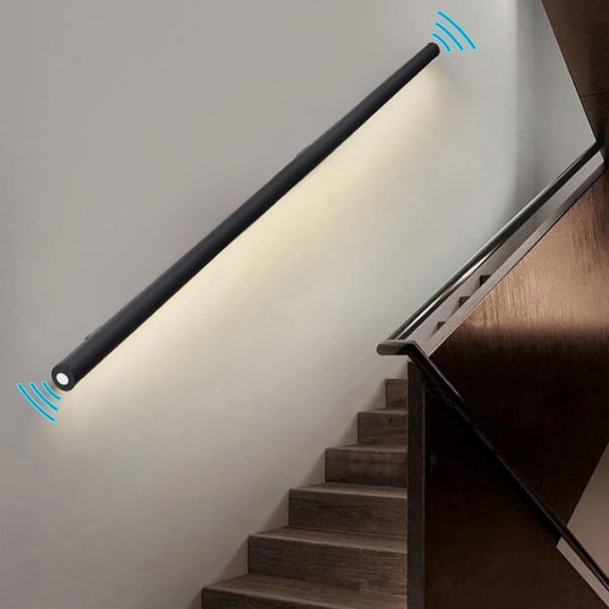 Stevige Trapleuning met Geïntegreerde Bewegingssensor LED Verlichting voor Veilige Binnentrappen