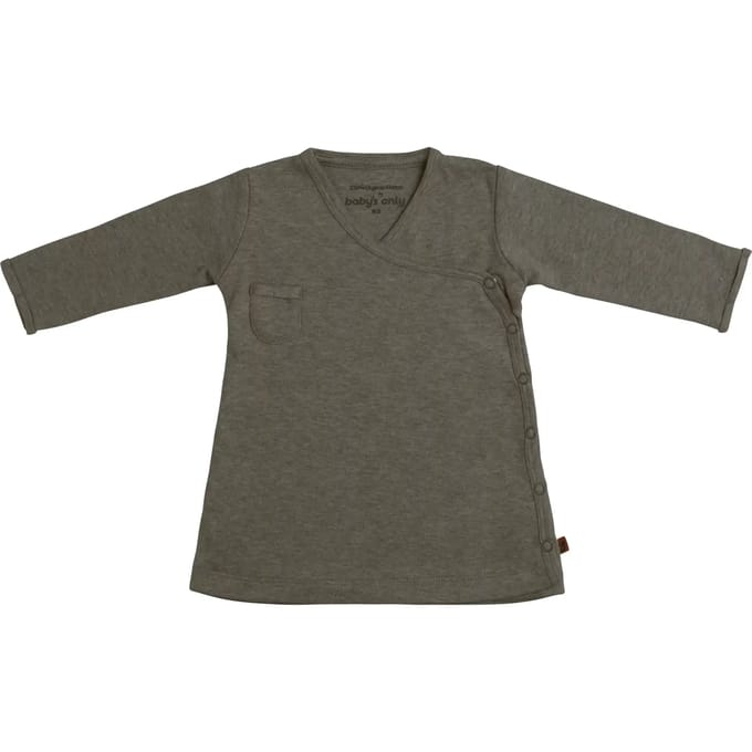 Baby's Only Jurkje Melange - Khaki - 68 - 100% ecologisch katoen - GOTS