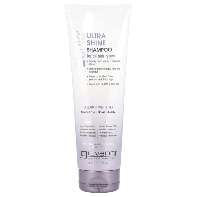 Giovanni Cosmetics - 2chic - Ultra-Shine Shampoo with Tsubaki & White Tea - 250 ml