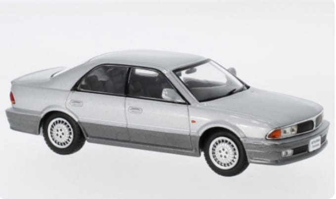 Mitsubishi Diamante 1990 Zilver - Model 1/43 - First:43