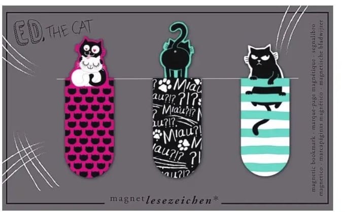 Ed the Cat Magnetische Boekenlegger - Boekenlegger