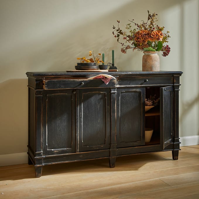 LOBERON Dressoir Chaveline antiekzwart