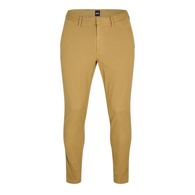 Boss Heren Logo Slim Broek (Licht Beige)