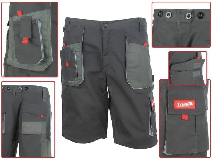Tvardy Korte werkbroek - duurzaam - verstelbare taille - maat L