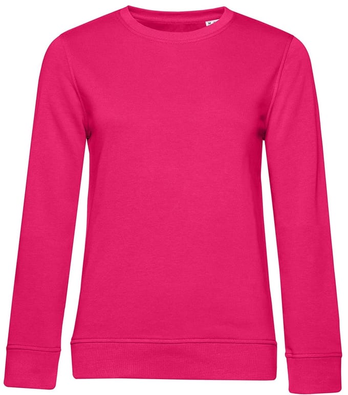 B&C Dames/dames Organic Sweatshirt (Heldere Magenta)