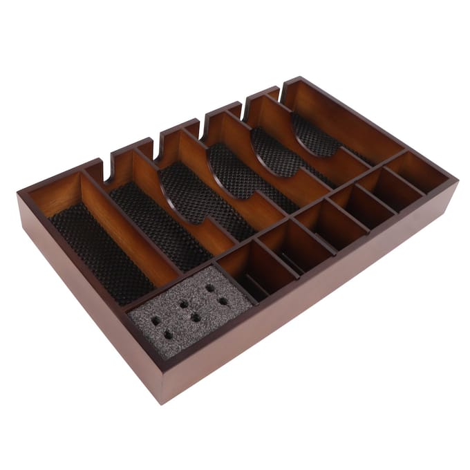 Scheerapparaat Tray Grote Oppervlakte Antislip Houten Scheerapparaat Houder Organizer voor Haar black