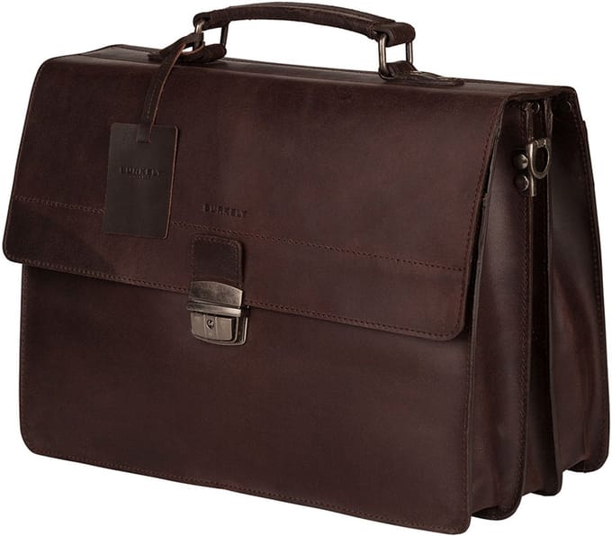 BURKELY Vintage Dean Briefcase Aktetas - 15 inch Laptoptas - Bruin