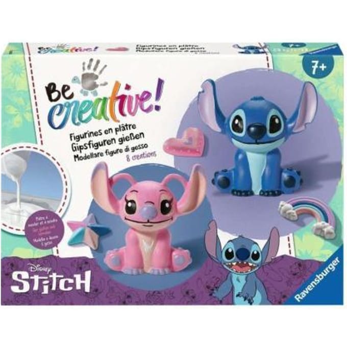 BeCreative Bastelset Gipsgießen STITCH, DIY für Kinder ab 7 Jahren