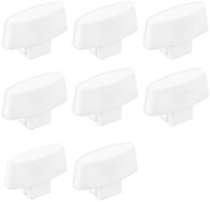 8 Stuks Dimmer Knoppen Vervanging Witte Lichtschakelaar Knoppen Eenvoudige Installatie