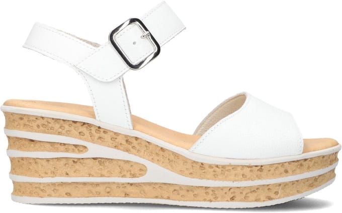 Gabor 651 Sandalen - Met Sleehak - Dames - Wit - Maat 39