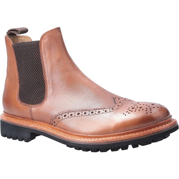 Cotswold Heren Siddington Commando Elasticated Leren Kleding Laars (Bruin)