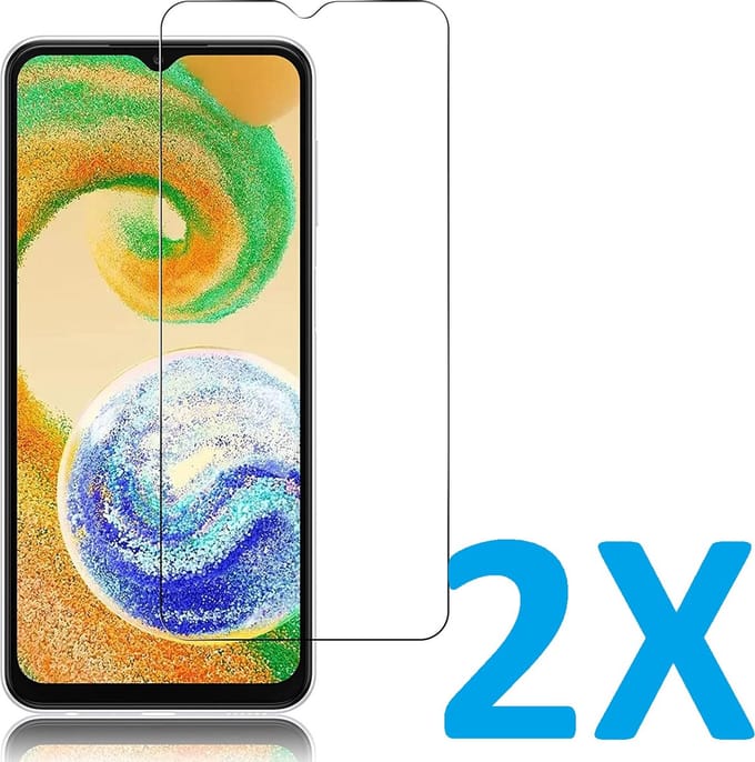 Screenprotector Glas - Tempered Glass Screen Protector Geschikt voor: Samsung Galaxy A04S / Galaxy A13 5G - 2x
