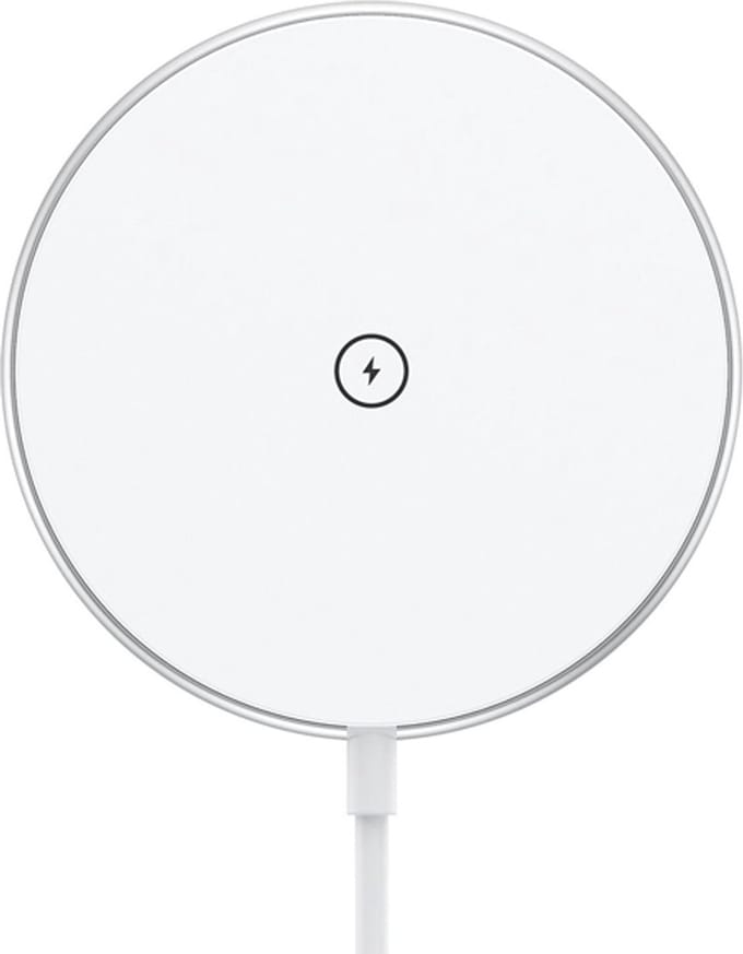 Oplader - Magnetische draadloze oplader 15W fast charging - wit