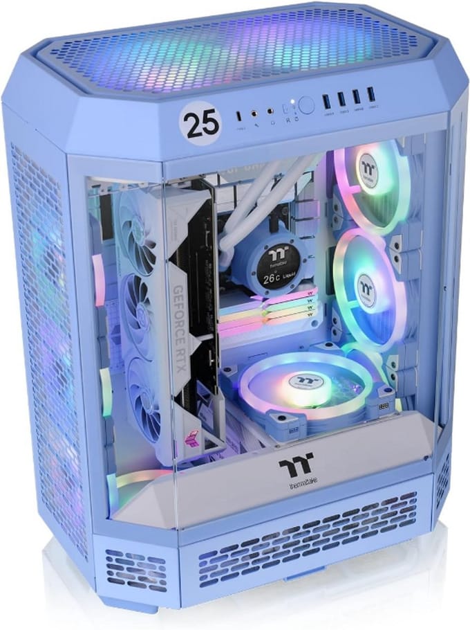 Thermaltake – The Tower 600 – Midi toren pc-behuizing – blauw
