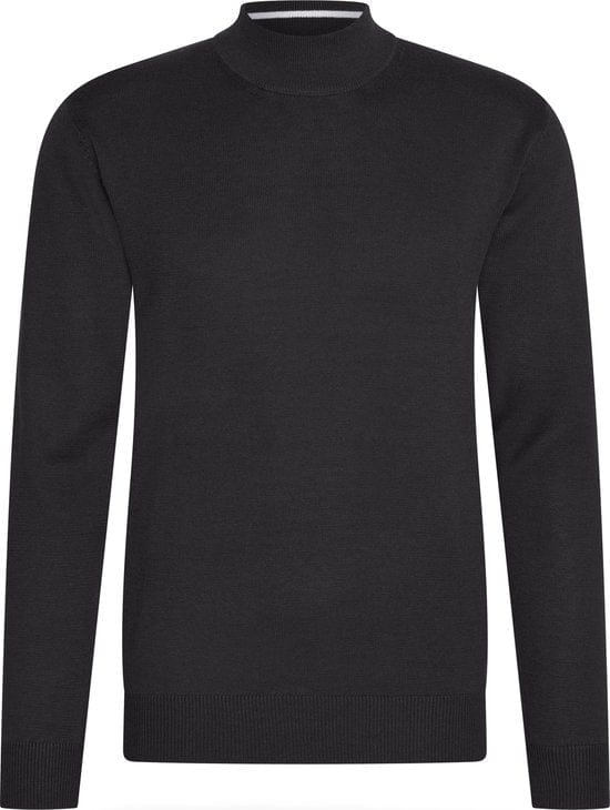 Cappuccino Italia - Heren Sweaters turtle neck trui - Zwart - Maat M