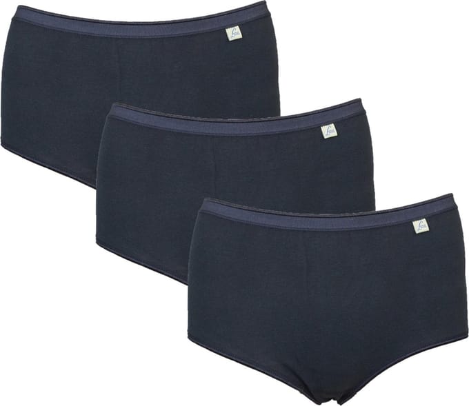 3-pack Lunatex dames Maxi slips (Taille) Zwart - maat M