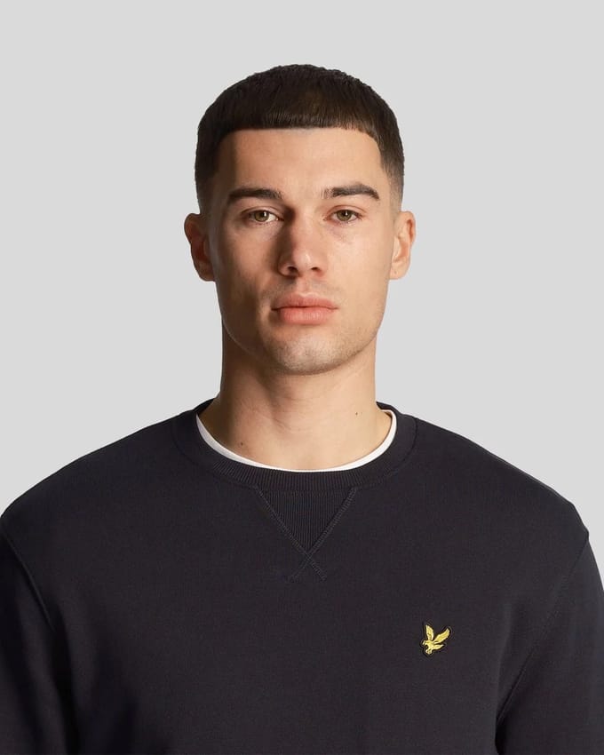 Lyle & Scott Sweat Crewneck Dark Navy - Maat S - Heren - Sweaters