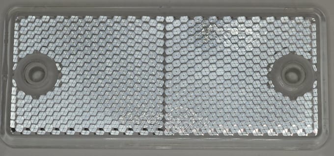 Reflector wit 90x40mm schroefbaar