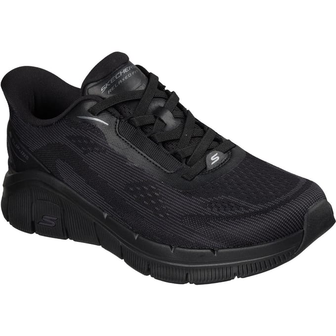 Skechers Relaxed Fit Flex Zayder Textiel Heren Zwarte Mesh/Synthetische Sneakers