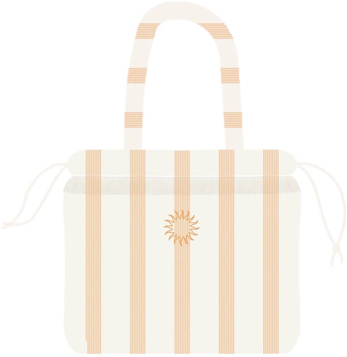 Place Réservée Holiday beach bag 32x28cm gold