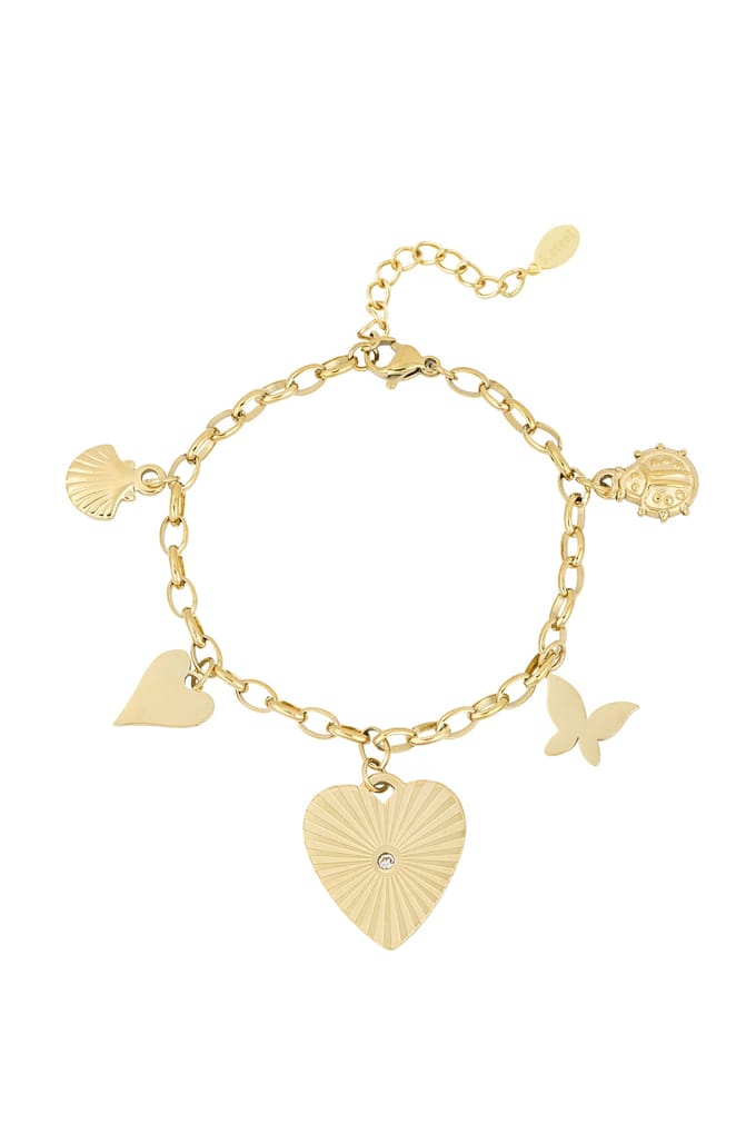 Elira Charm Bracelet - Goldfarben / Edelstahl