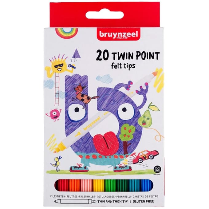 Stiften - Twin point - Dun & dikke punt - 20st.