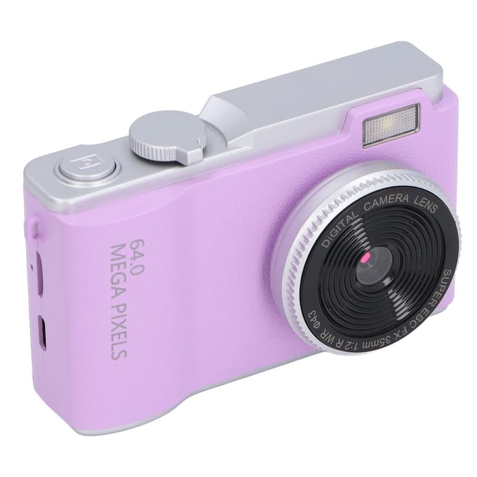 Digitale Camera 48MP 1080P 2.4 Inch Scherm 16x Zoom Schokpreventie Draagbaar Compact Selfie Camera paars