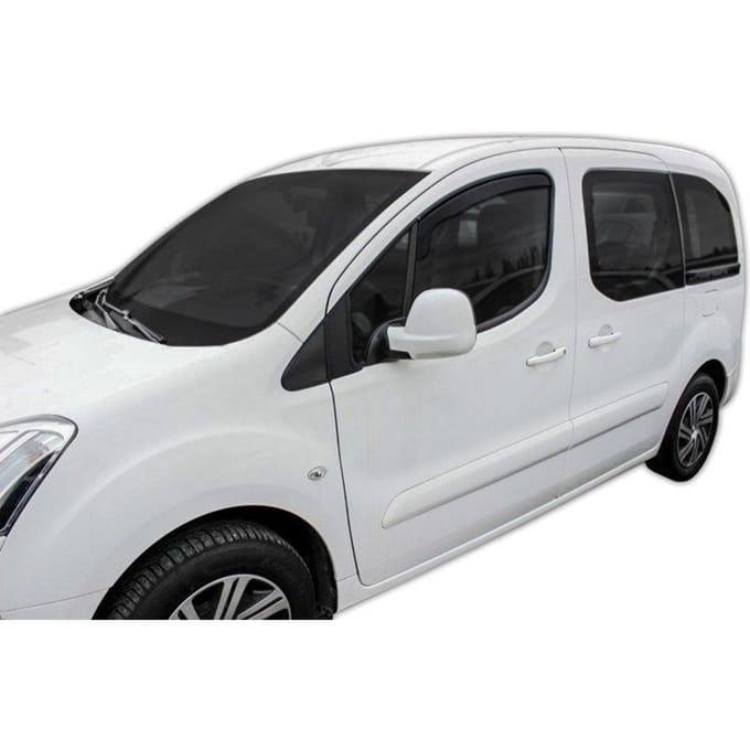 Déflecteurs d'air - SCOUTT - GP - Fumé - Installation facile - Pour Peugeot Partner 2008-2018