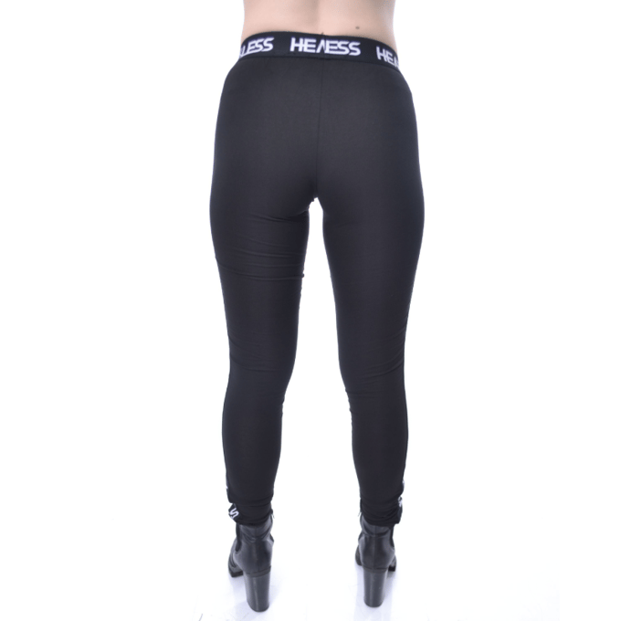 Heartless - Gothic Legging - Saga Leggings - S - voor Vrouwen - zwart-wit
